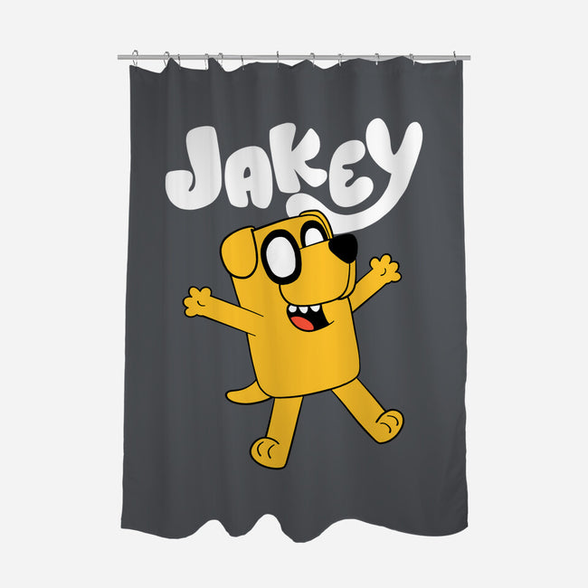 Jakey The Dog-None-Polyester-Shower Curtain-estudiofitas