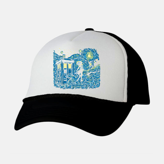 Dreams Of Time And Space-Unisex-Trucker-Hat-DrMonekers