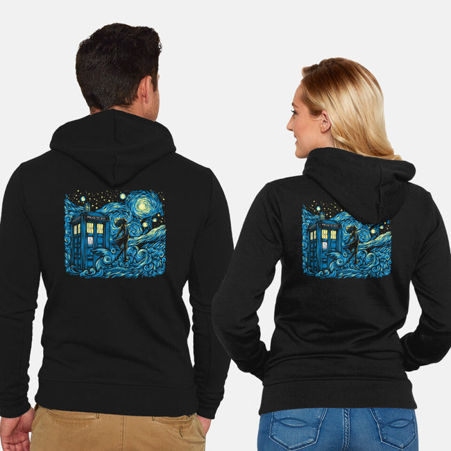Dreams Of Time And Space-Unisex-Zip-Up-Sweatshirt-DrMonekers