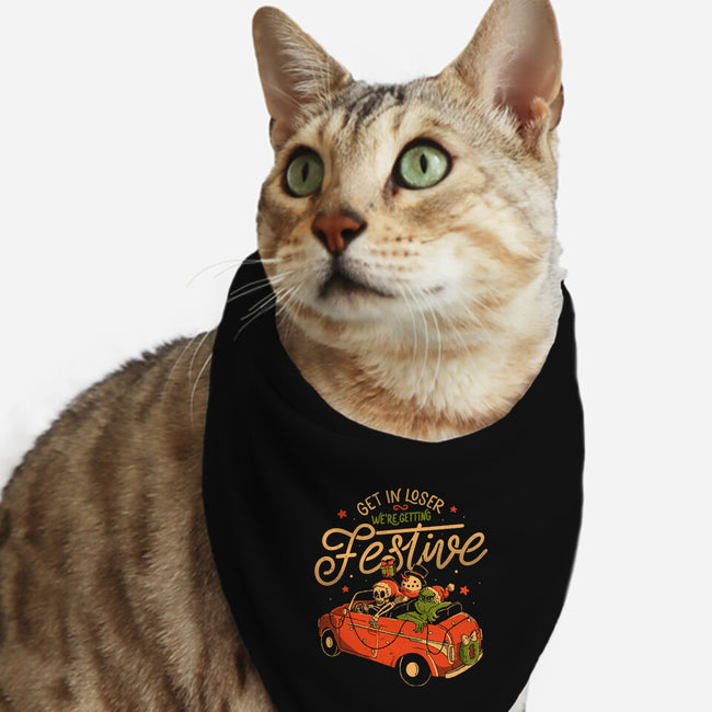 We're Getting Festive-Cat-Bandana-Pet Collar-eduely