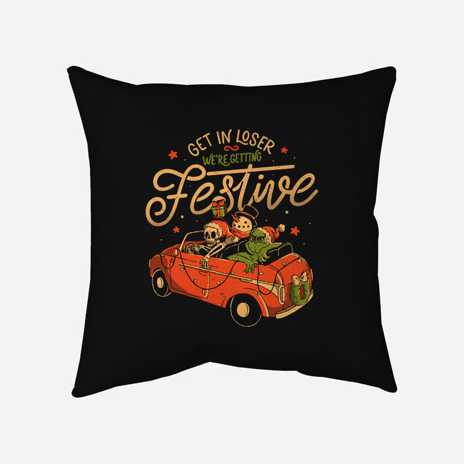 We're Getting Festive-None-Removable Cover-Throw Pillow-eduely