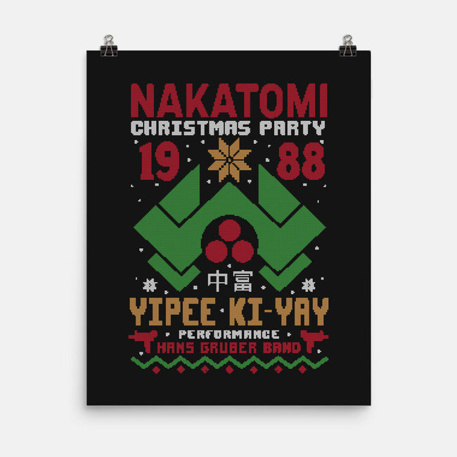 Nakatomi Christmas Party-None-Matte-Poster-Tronyx79