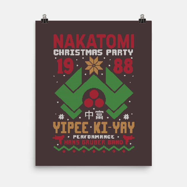 Nakatomi Christmas Party-None-Matte-Poster-Tronyx79