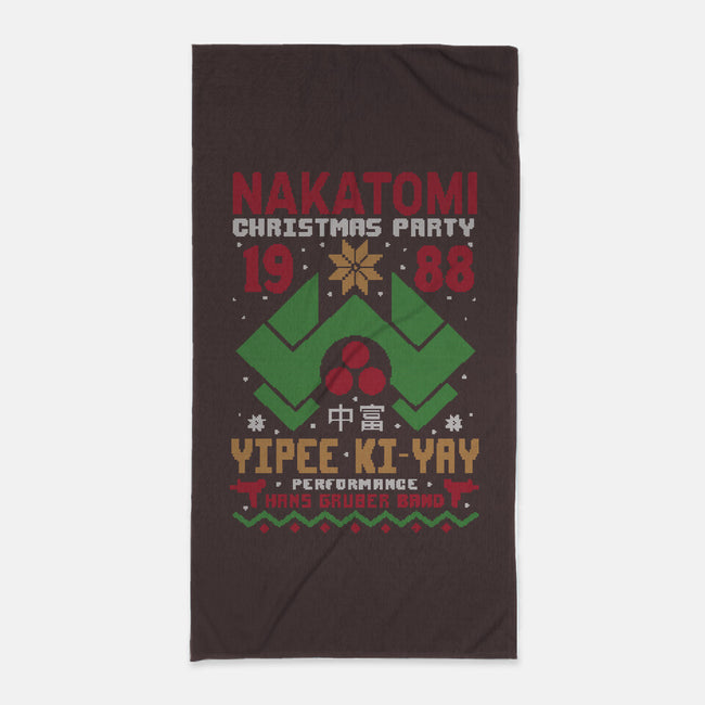 Nakatomi Christmas Party-None-Beach-Towel-Tronyx79