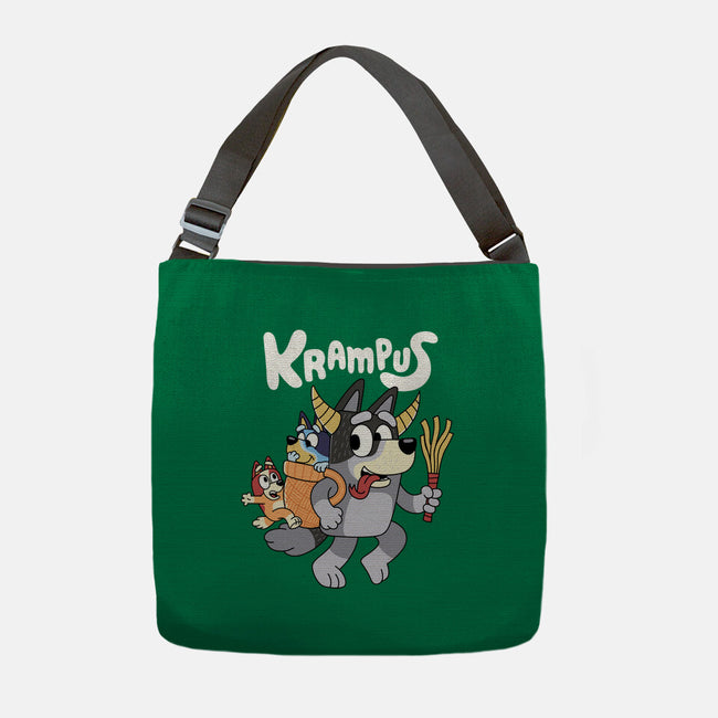 Krampus Bluey-None-Adjustable Tote-Bag-Nemons