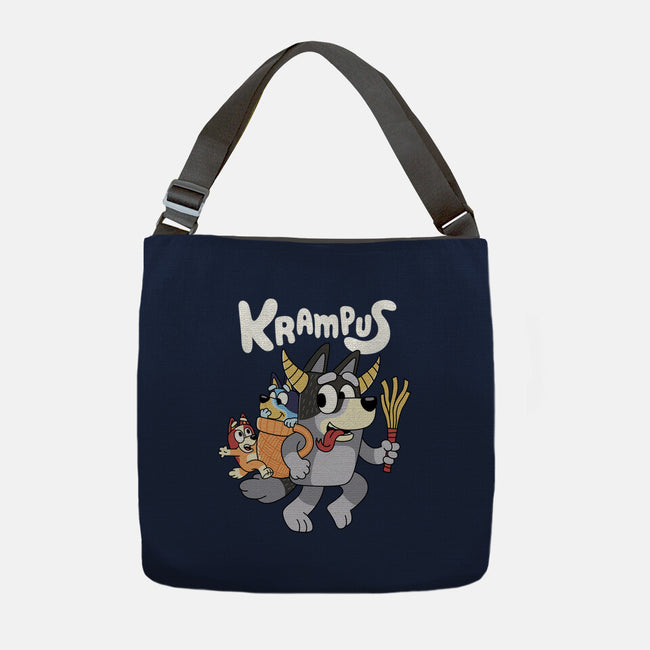 Krampus Bluey-None-Adjustable Tote-Bag-Nemons