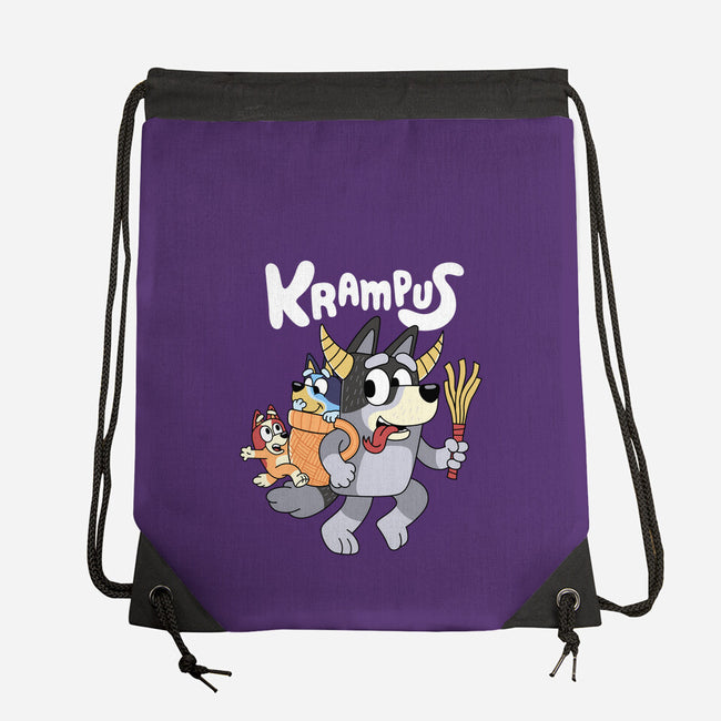 Krampus Bluey-None-Drawstring-Bag-Nemons