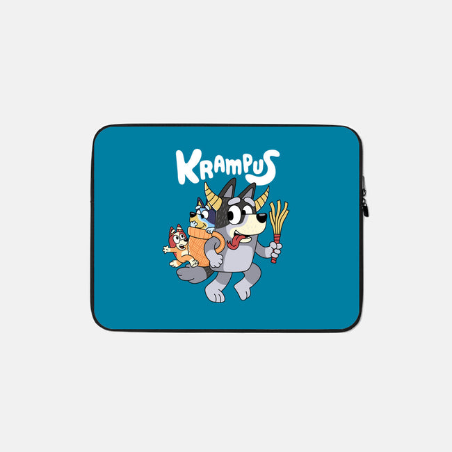 Krampus Bluey-None-Zippered-Laptop Sleeve-Nemons