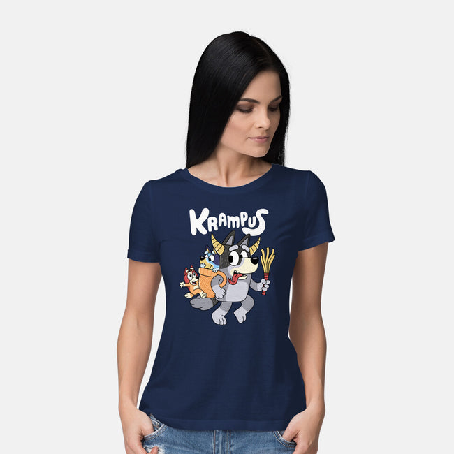 Krampus Bluey-Womens-Basic-Tee-Nemons