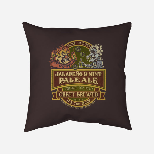 Miser Brothers Jalapeno And Mint Ale-None-Non-Removable Cover w Insert-Throw Pillow-kg07