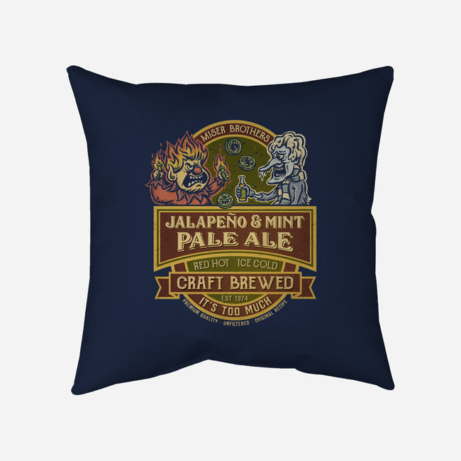 Miser Brothers Jalapeno And Mint Ale-None-Non-Removable Cover w Insert-Throw Pillow-kg07