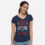 A Merry Sithmas-Womens-V-Neck-Tee-eduely