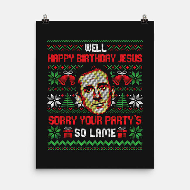 Happy Birthday Jesus-None-Matte-Poster-eduely