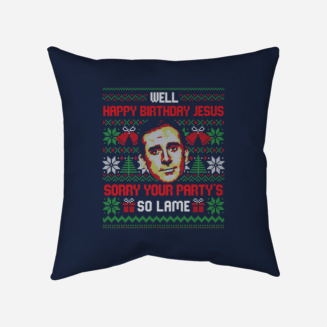 Happy Birthday Jesus-None-Non-Removable Cover w Insert-Throw Pillow-eduely