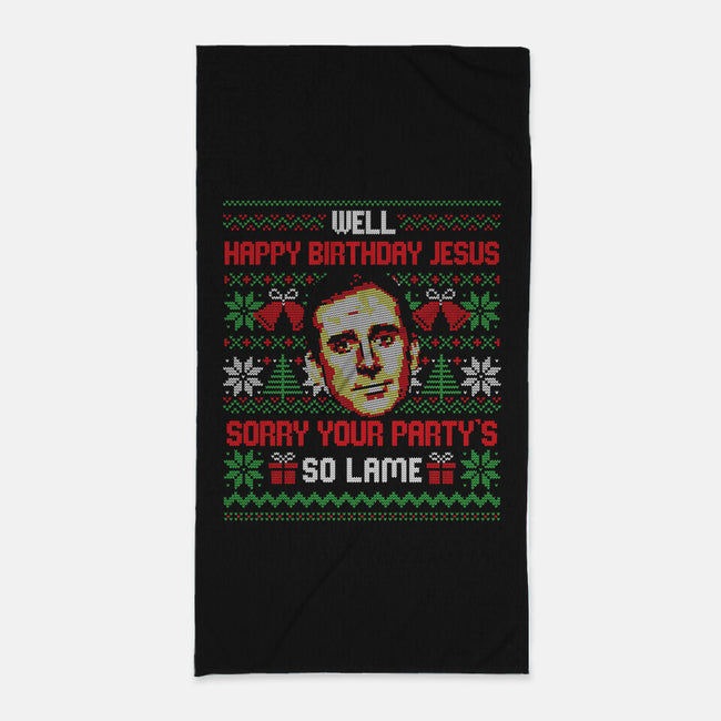 Happy Birthday Jesus-None-Beach-Towel-eduely