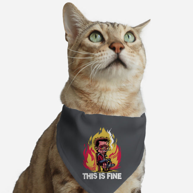 Tyler Loves Fire-Cat-Adjustable-Pet Collar-zascanauta