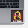 Tyler Loves Fire-None-Glossy-Sticker-zascanauta