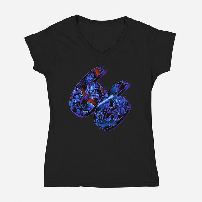 The Order 66-Womens-V-Neck-Tee-daobiwan