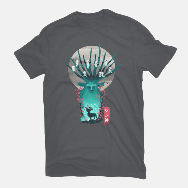 Deer God-Womens-Basic-Tee-dandingeroz