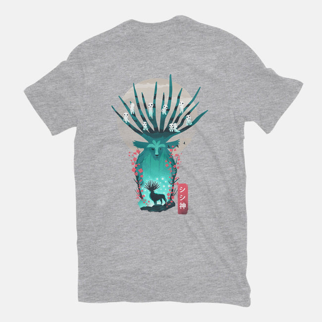 Deer God-Womens-Basic-Tee-dandingeroz