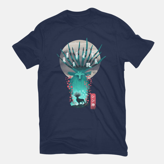 Deer God-Womens-Basic-Tee-dandingeroz