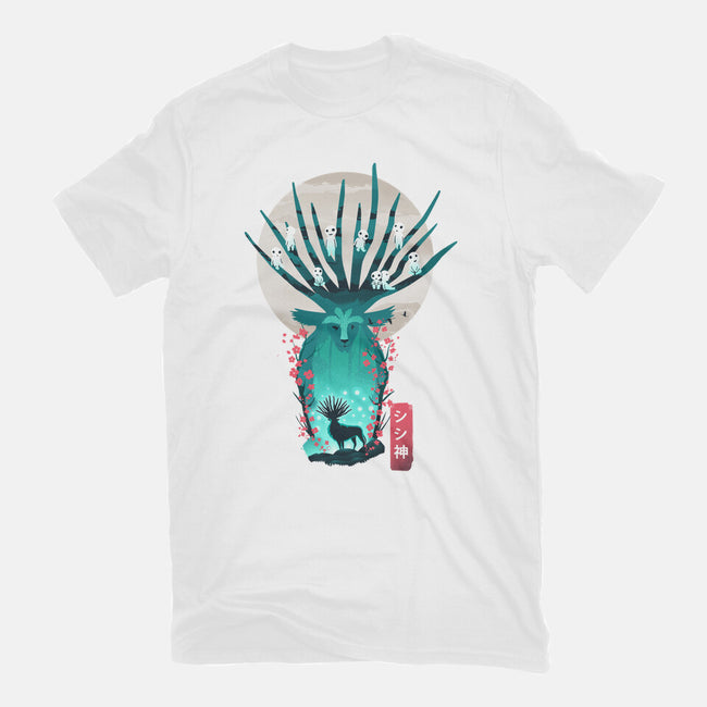 Deer God-Womens-Basic-Tee-dandingeroz