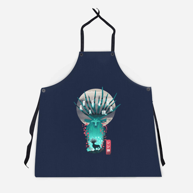 Deer God-Unisex-Kitchen-Apron-dandingeroz