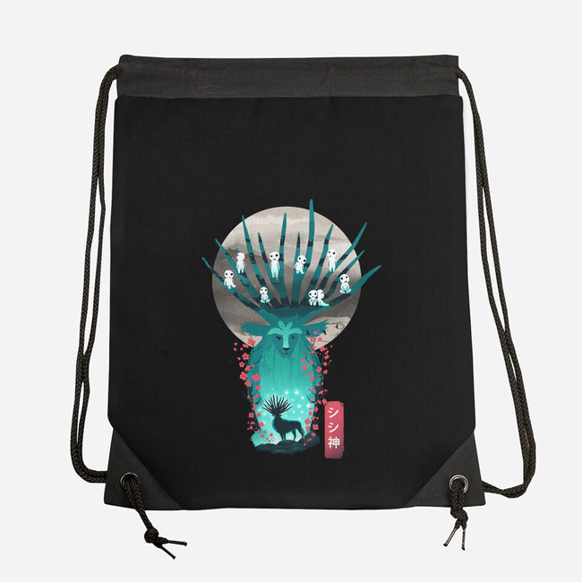 Deer God-None-Drawstring-Bag-dandingeroz