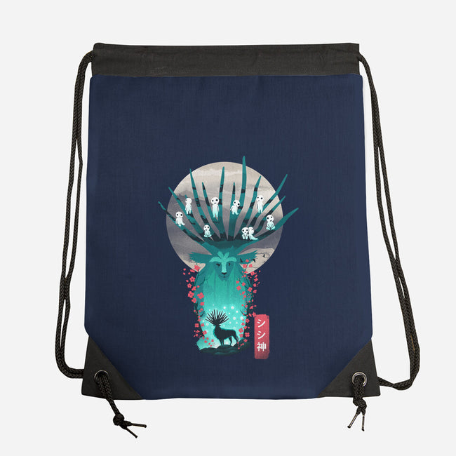 Deer God-None-Drawstring-Bag-dandingeroz