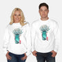 Deer God-Unisex-Crew Neck-Sweatshirt-dandingeroz