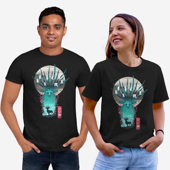 Deer God-Unisex-Basic-Tee-dandingeroz