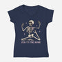 Zen To The Bone-Womens-V-Neck-Tee-fanfreak1