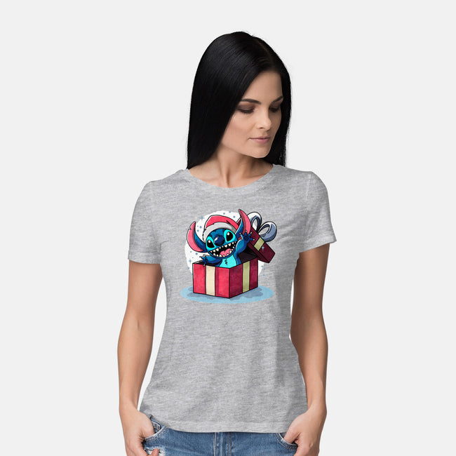 Alien Surprise-Womens-Basic-Tee-fanfreak1