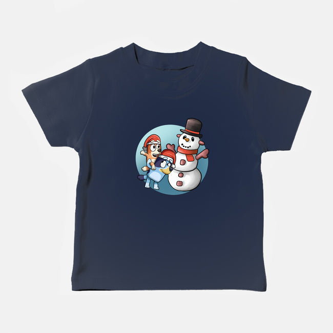 Snowman My Friend-Baby-Basic-Tee-nickzzarto