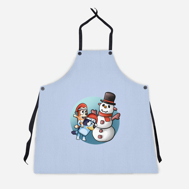 Snowman My Friend-Unisex-Kitchen-Apron-nickzzarto