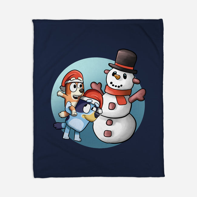 Snowman My Friend-None-Fleece-Blanket-nickzzarto
