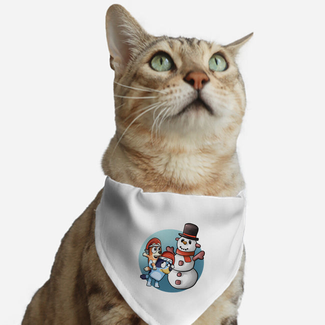Snowman My Friend-Cat-Adjustable-Pet Collar-nickzzarto