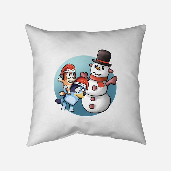 Snowman My Friend-None-Removable Cover-Throw Pillow-nickzzarto