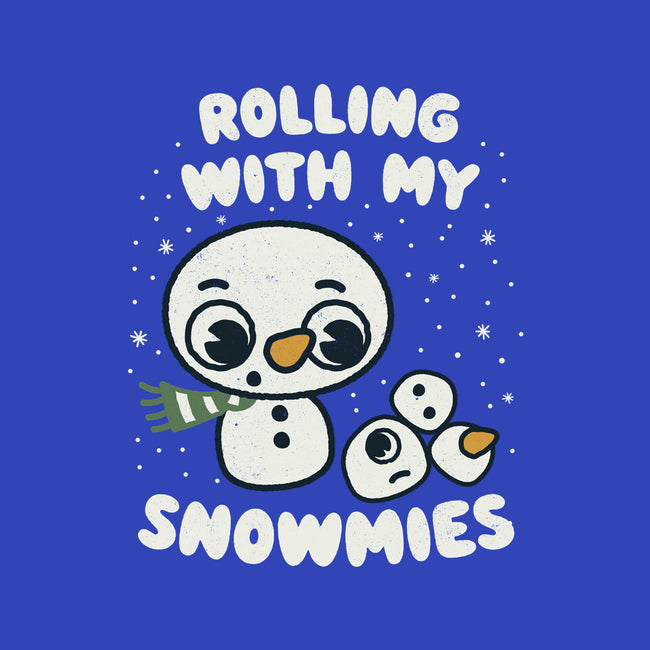 Rolling With My Snowmies-Womens-Basic-Tee-Weird & Punderful