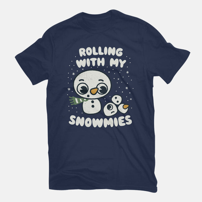 Rolling With My Snowmies-Unisex-Basic-Tee-Weird & Punderful