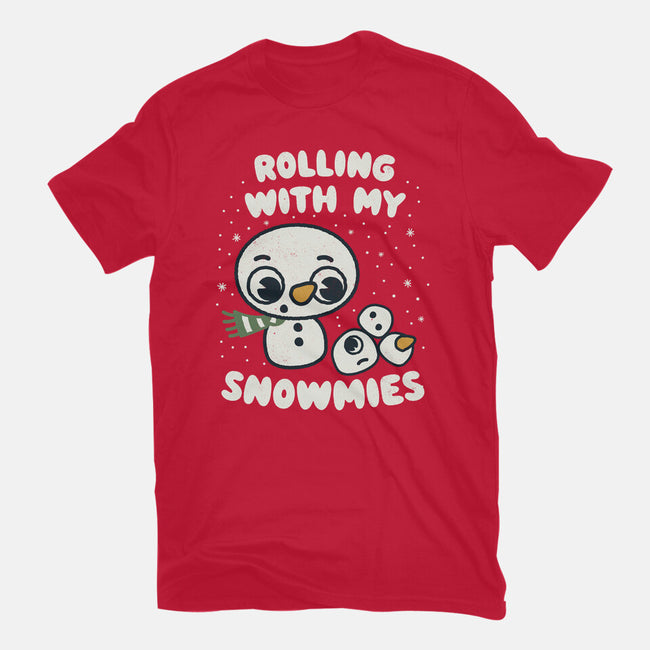 Rolling With My Snowmies-Mens-Premium-Tee-Weird & Punderful