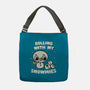 Rolling With My Snowmies-None-Adjustable Tote-Bag-Weird & Punderful