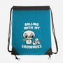 Rolling With My Snowmies-None-Drawstring-Bag-Weird & Punderful