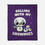 Rolling With My Snowmies-None-Fleece-Blanket-Weird & Punderful