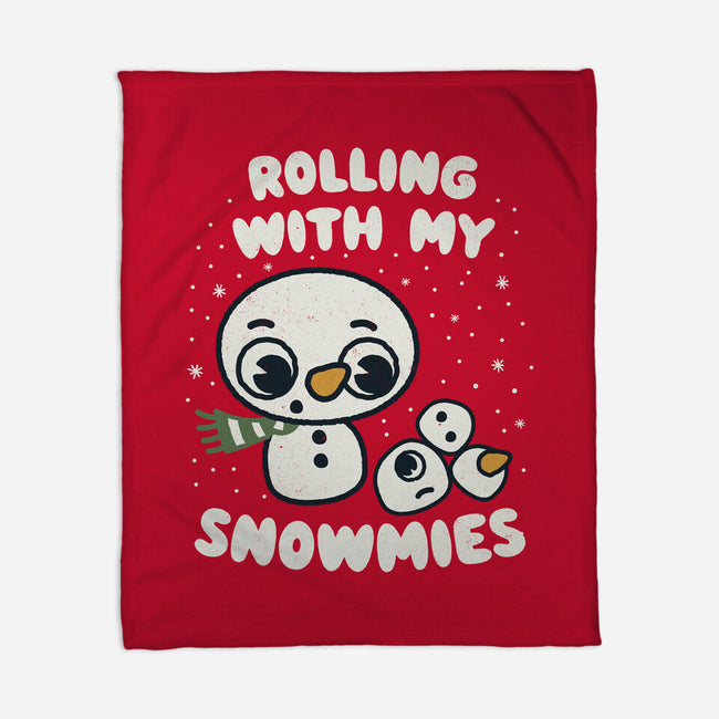 Rolling With My Snowmies-None-Fleece-Blanket-Weird & Punderful