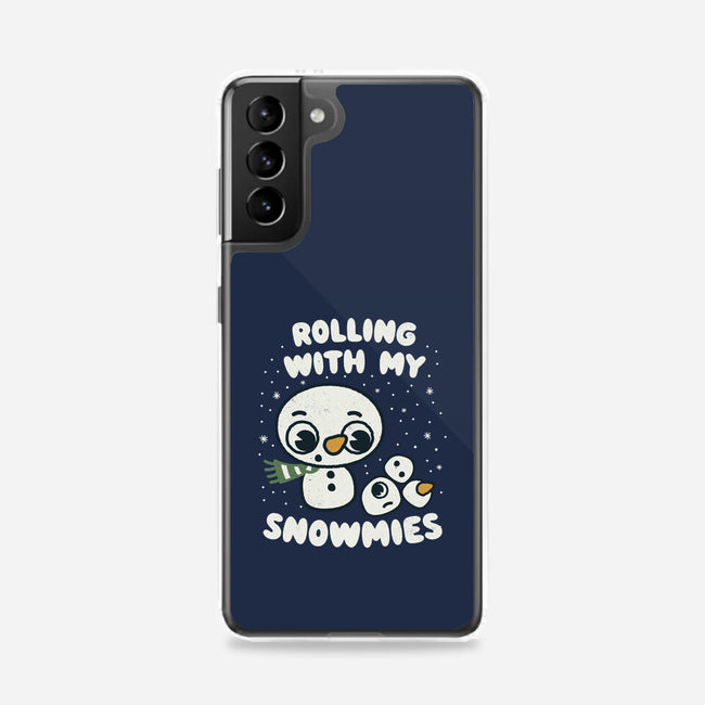 Rolling With My Snowmies-Samsung-Snap-Phone Case-Weird & Punderful