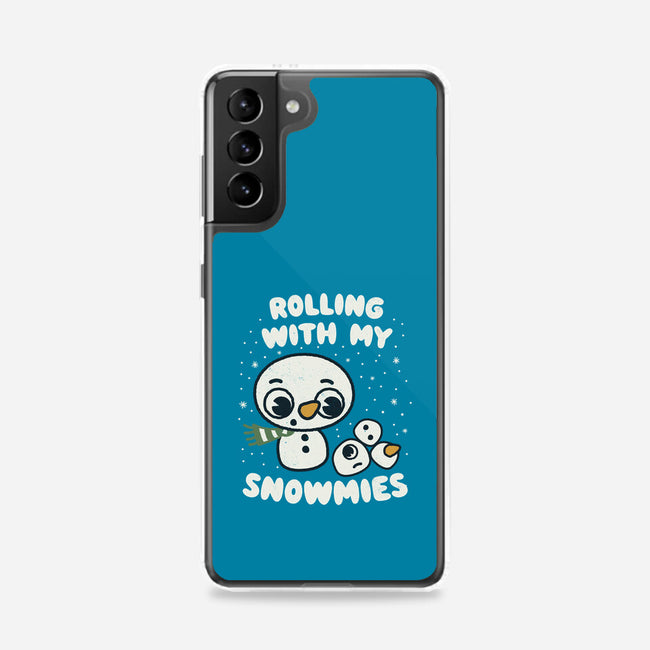 Rolling With My Snowmies-Samsung-Snap-Phone Case-Weird & Punderful