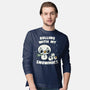 Rolling With My Snowmies-Mens-Long Sleeved-Tee-Weird & Punderful