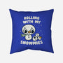 Rolling With My Snowmies-None-Non-Removable Cover w Insert-Throw Pillow-Weird & Punderful