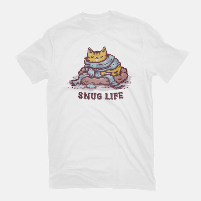 Living The Snug Life-Womens-Fitted-Tee-kg07